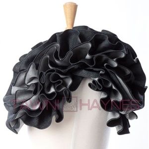 Extended Circle Flower Pin (19 inch) - Denim